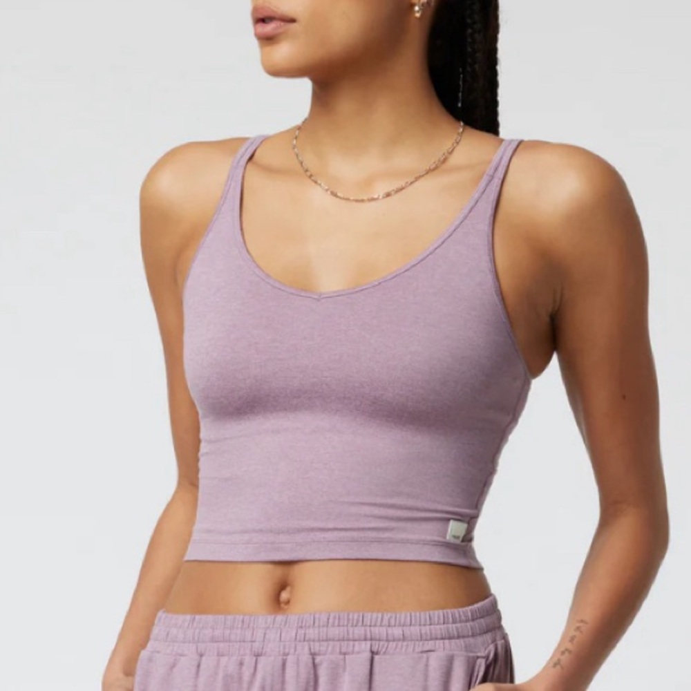 NWT Vuori Halo Performance Crop - Lilac Heather - XL